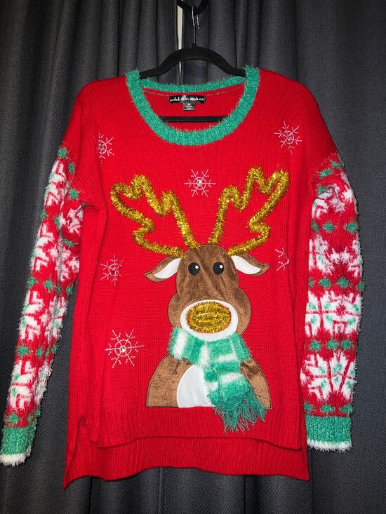 Ugly Christmas Sweater Sweaters - Ugly Christmas Sweater Xmas Size Medium